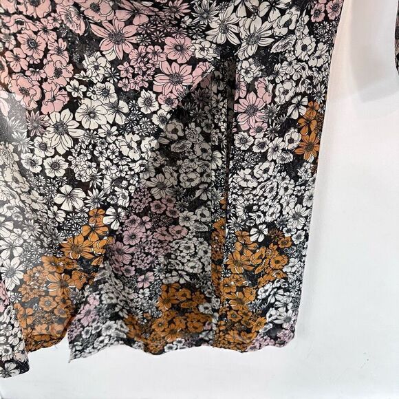H&M Floral Sheer Button Up Tunic - Picture 9 of 11